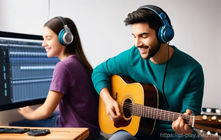 연주가 경력 전환 성공 전략 - **Prompt:** A Portuguese male musician in his late 20s, with short dark hair and a warm smile, simul...